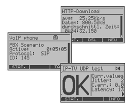 ARGUS 145: ADSL, ADSL2/2+, G.SHDSL, ISDN,
POTS;
